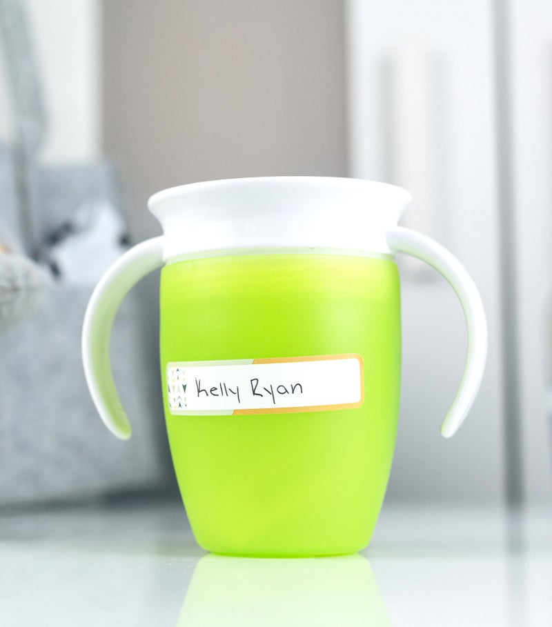 Lil' Labels Bottle and Food Labels, Write-On, Freezer Safe, Self-Laminating, Waterproof Kids Name Labels for Baby Bottles, Sippy Cup for Daycare School, Dishwasher Safe (Playful Patterns) - Image 3